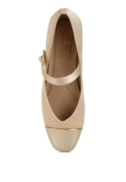 Alibi Patent Cap Toe Mary Jane Flat Ballerina Flats