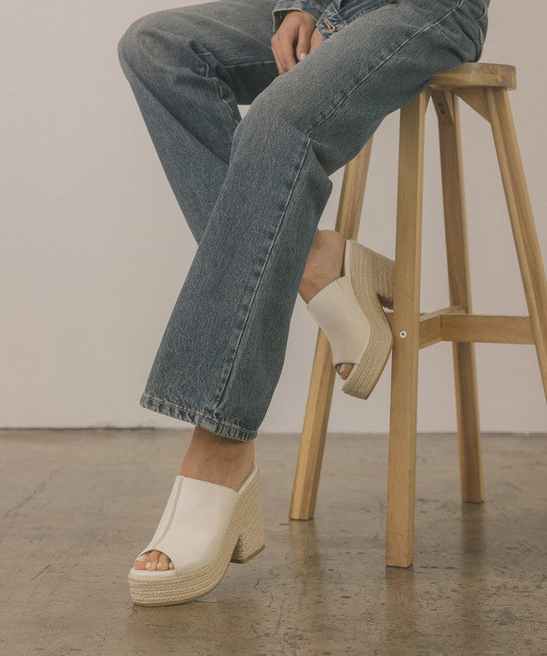 Oasis Society Melissa - Espadrille Platform High Heel Mules