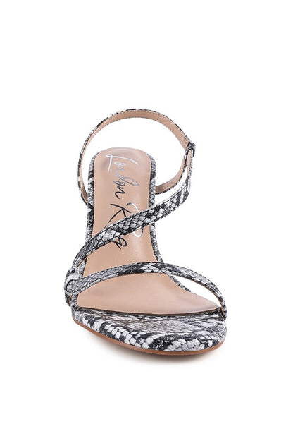 Belle Epoque Strappy High Heel Slingback Sandals