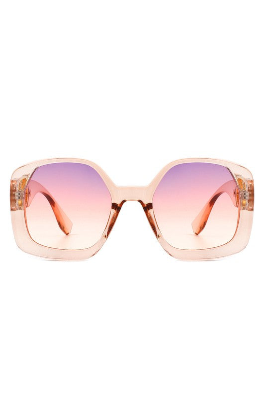 Gold Decor Oversized Fashion Sunglasses