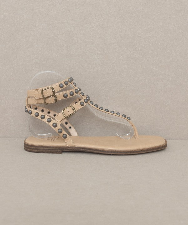 Oasis Society Oaklyn - Studded Strappy Gladiator Thong Sandals