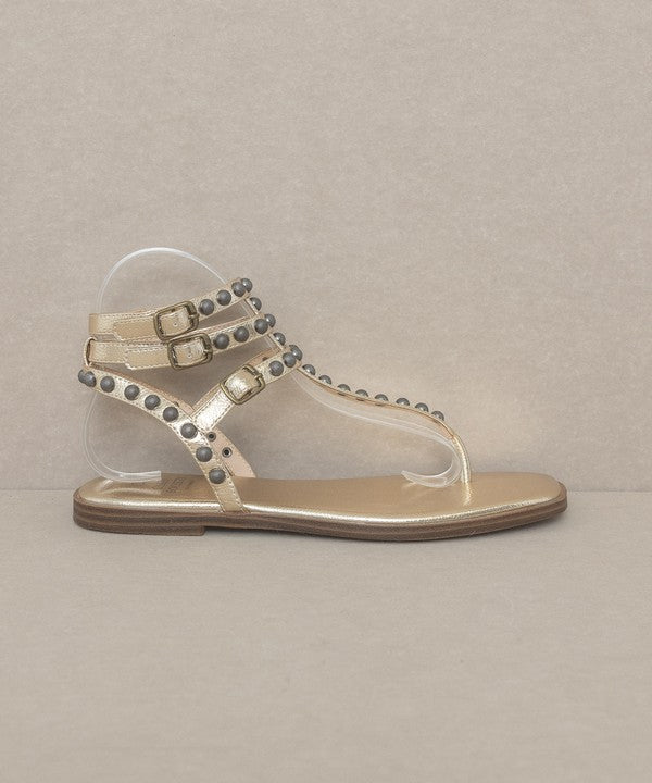 Oasis Society Oaklyn - Studded Strappy Gladiator Thong Sandals