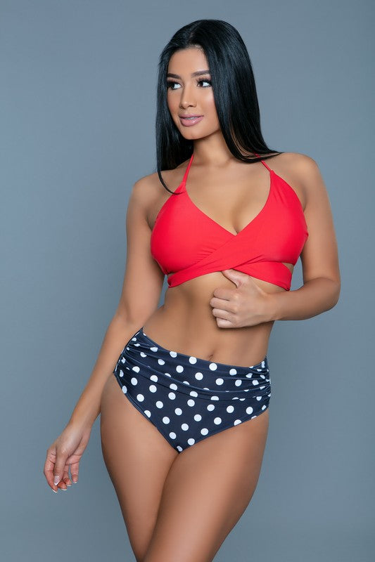 Mary Jane Classic High Rise Two Piece  Bikini