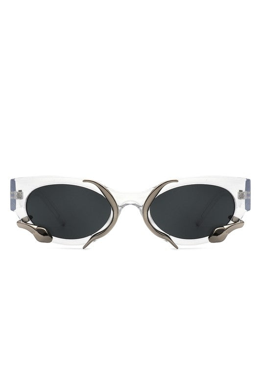 Eden Retro Snake Details Fashion Sunglasses