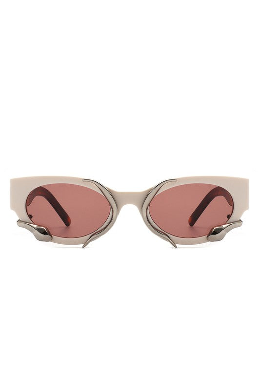 Eden Retro Snake Details Fashion Sunglasses