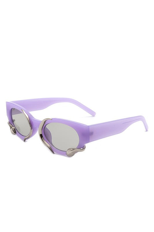 Eden Retro Snake Details Fashion Sunglasses