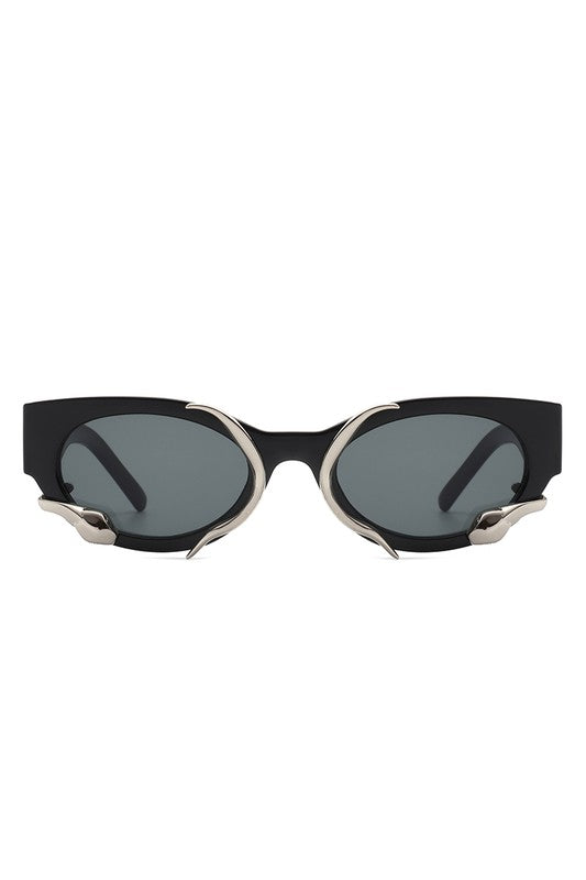 Eden Retro Snake Details Fashion Sunglasses