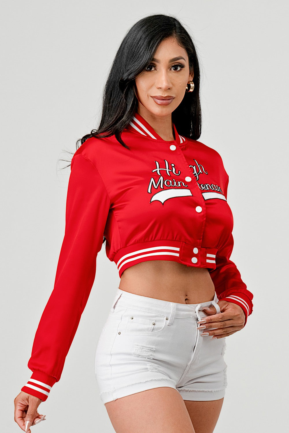 High Maintenance Varsity Bomber Jacket