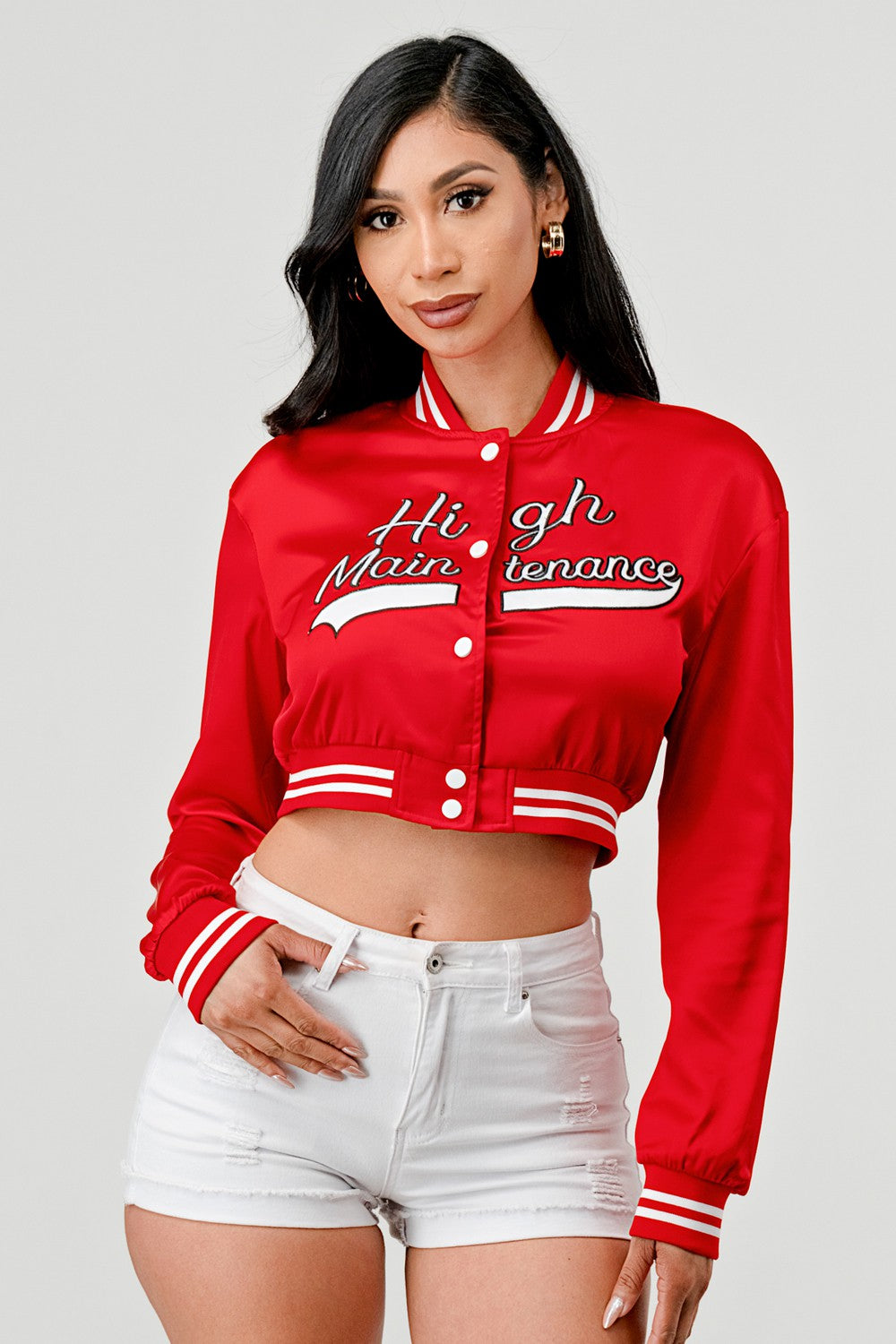 High Maintenance Varsity Bomber Jacket