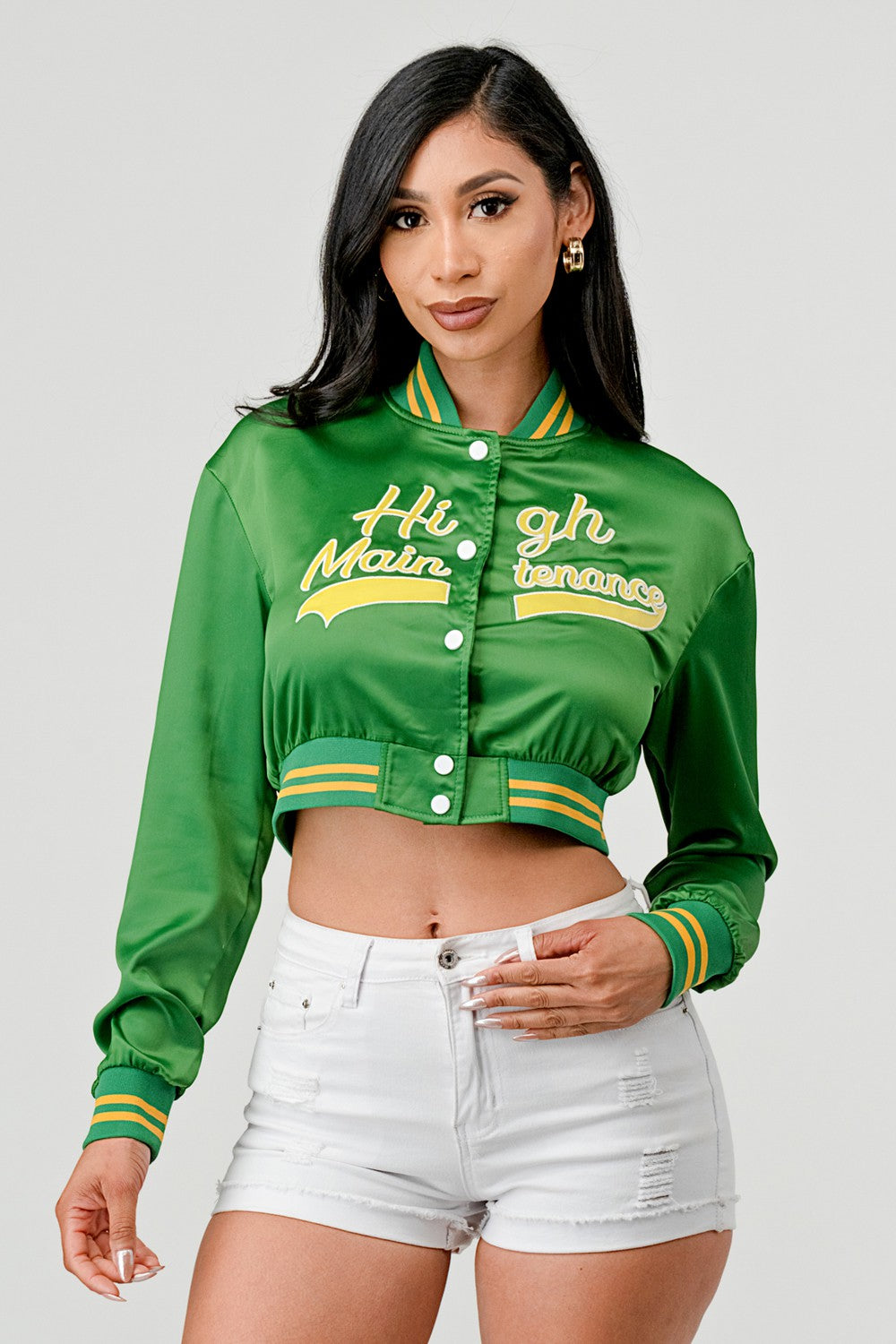 High Maintenance Varsity Bomber Jacket