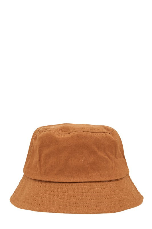 Summer Ready Short Brim Cotton Canvas Bucket Hat