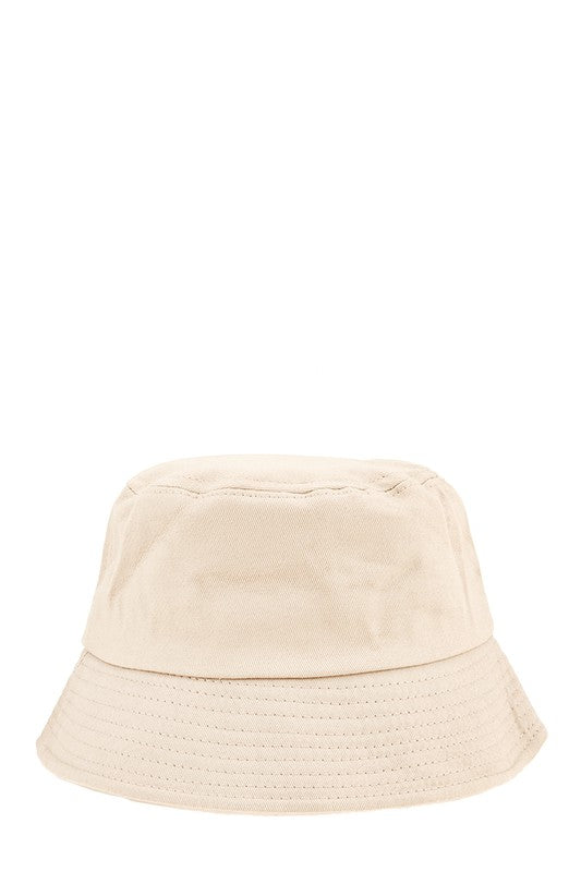 Summer Ready Short Brim Cotton Canvas Bucket Hat