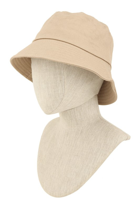 Summer Ready Short Brim Cotton Canvas Bucket Hat