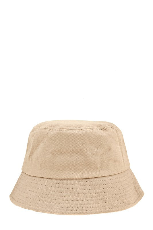 Summer Ready Short Brim Cotton Canvas Bucket Hat