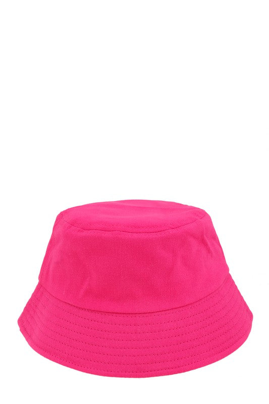 Summer Ready Short Brim Cotton Canvas Bucket Hat