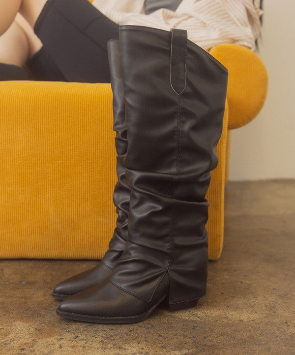 OASIS SOCIETY Thea - Fold Over Pant Knee High Boots