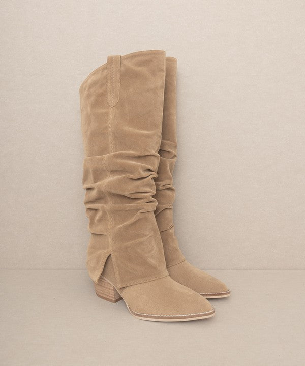 OASIS SOCIETY Thea - Fold Over Pant Knee High Boots