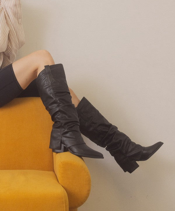 OASIS SOCIETY Thea - Fold Over Pant Knee High Boots