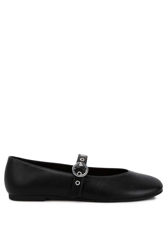 Callie Round Toe Mary Jane Ballerinas Flat