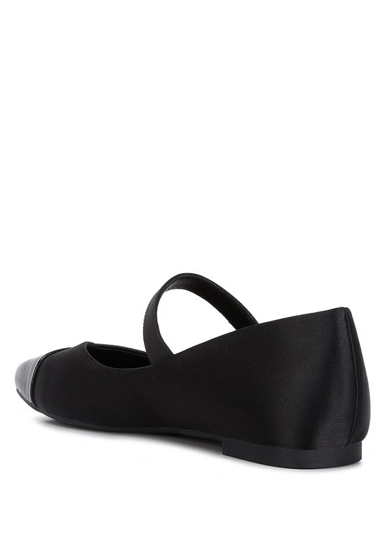 Alibi Patent Cap Toe Mary Jane Flat Ballerina Flats