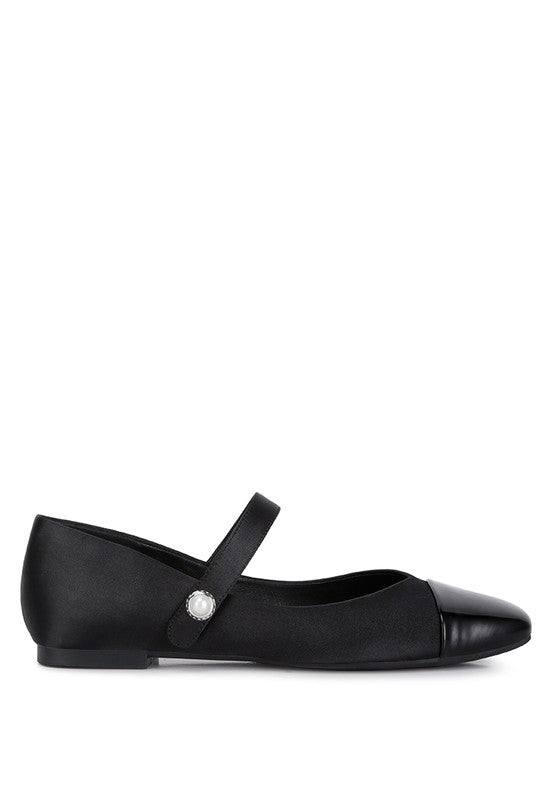 Alibi Patent Cap Toe Mary Jane Flat Ballerina Flats