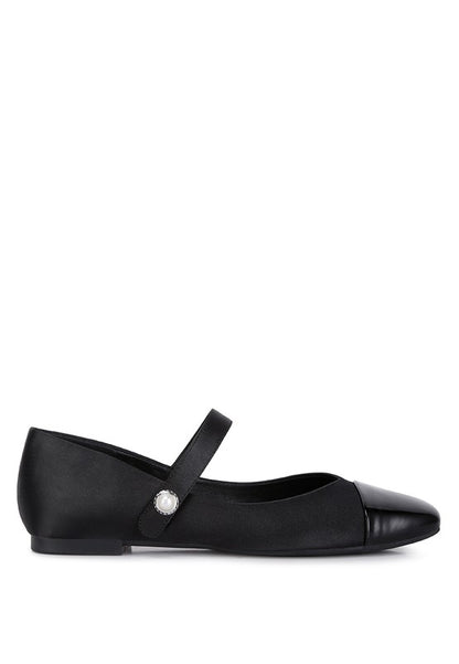 Alibi Patent Cap Toe Mary Jane Flat Ballerina Flats