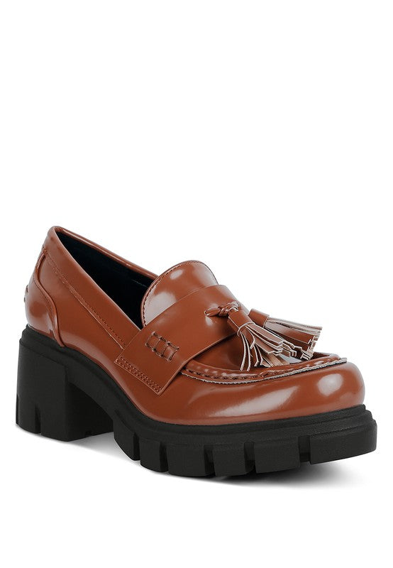 Jonah Chunky Lug Sole Platform Oxford Loafers