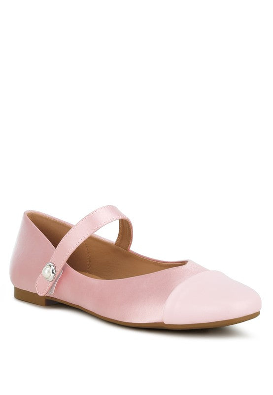 Alibi Patent Cap Toe Mary Jane Flat Ballerina Flats