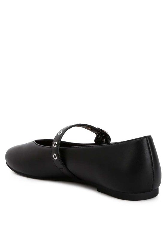 Callie Round Toe Mary Jane Ballerinas Flat