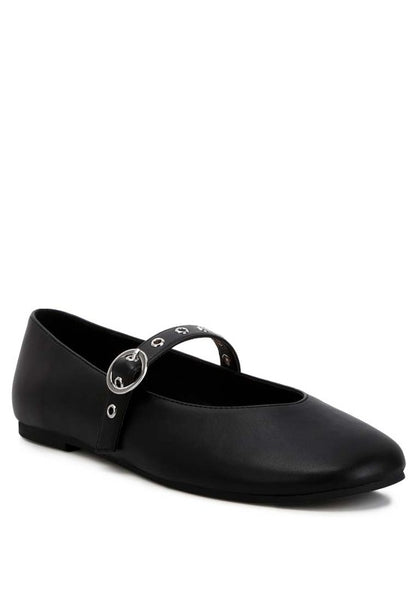 Callie Round Toe Mary Jane Ballerinas Flat