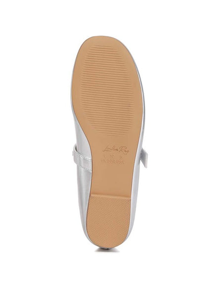 Callie Round Toe Mary Jane Ballerinas Flat