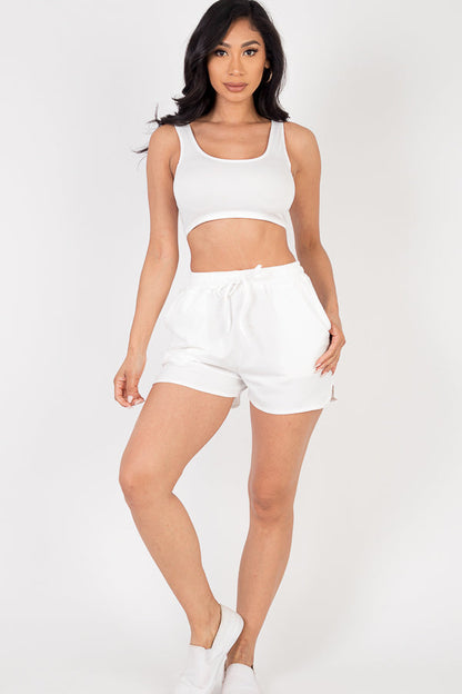 Not So Basic High Waist French Terry Shorts