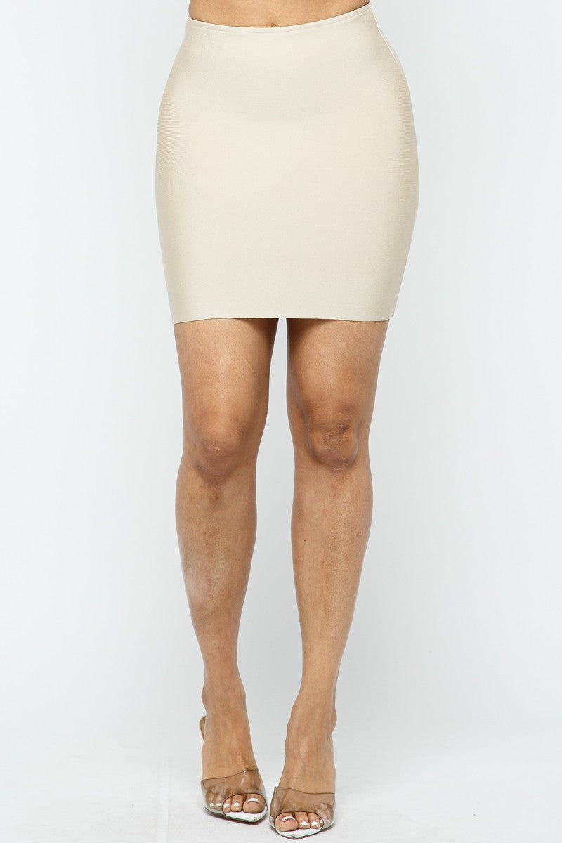 Tiana High Waist Bandage Bodycon Mini Skirt