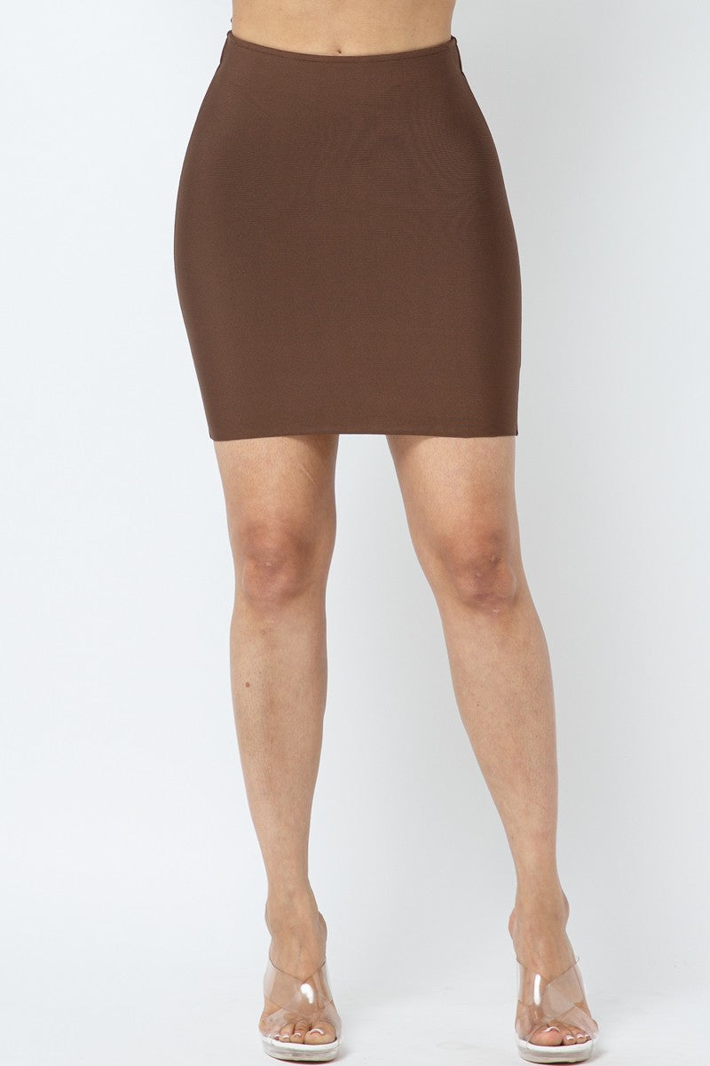 Tiana High Waist Bandage Bodycon Mini Skirt