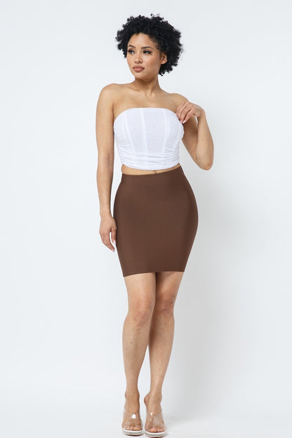 Tiana High Waist Bandage Bodycon Mini Skirt