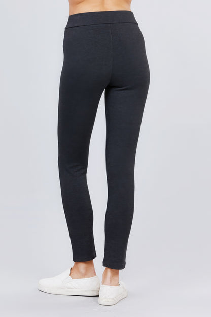 Not So Basic V Waist Skinny Ponte Leggings