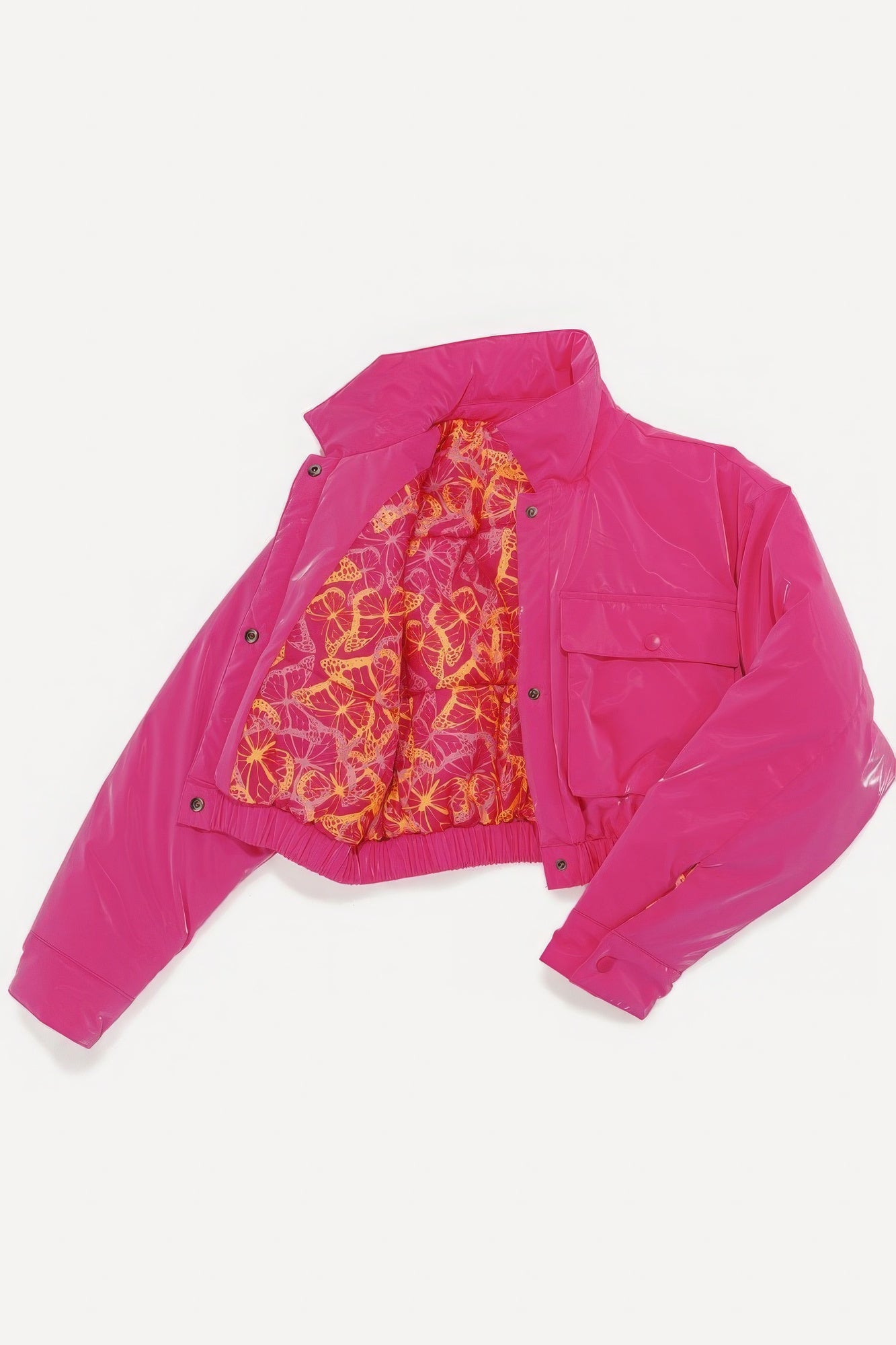 Dionne Cropped Puffer Bomber Jacket