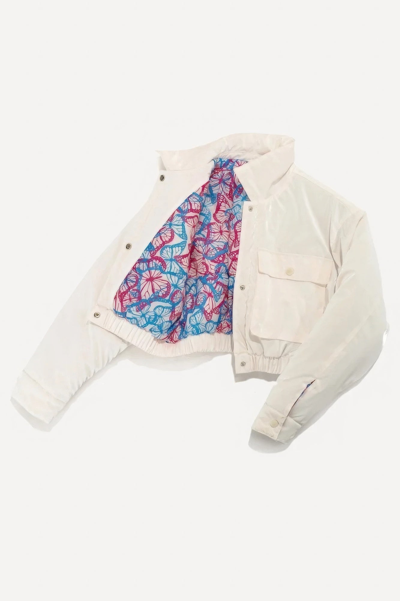 Dionne Cropped Puffer Bomber Jacket