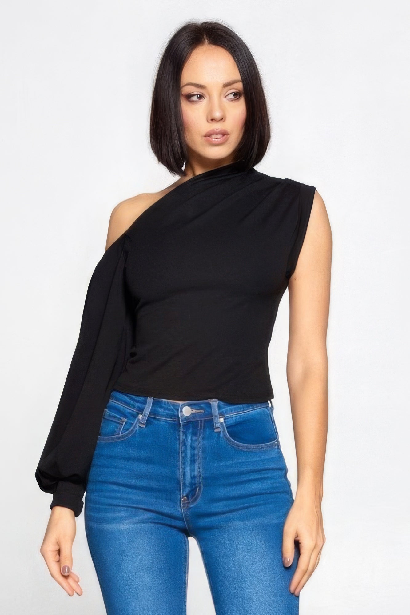 Layla Asymmetric Off Shoulder Woven Top