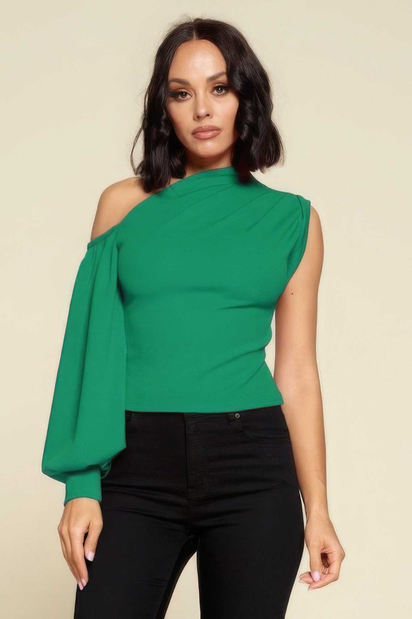 Layla Asymmetric Off Shoulder Woven Top