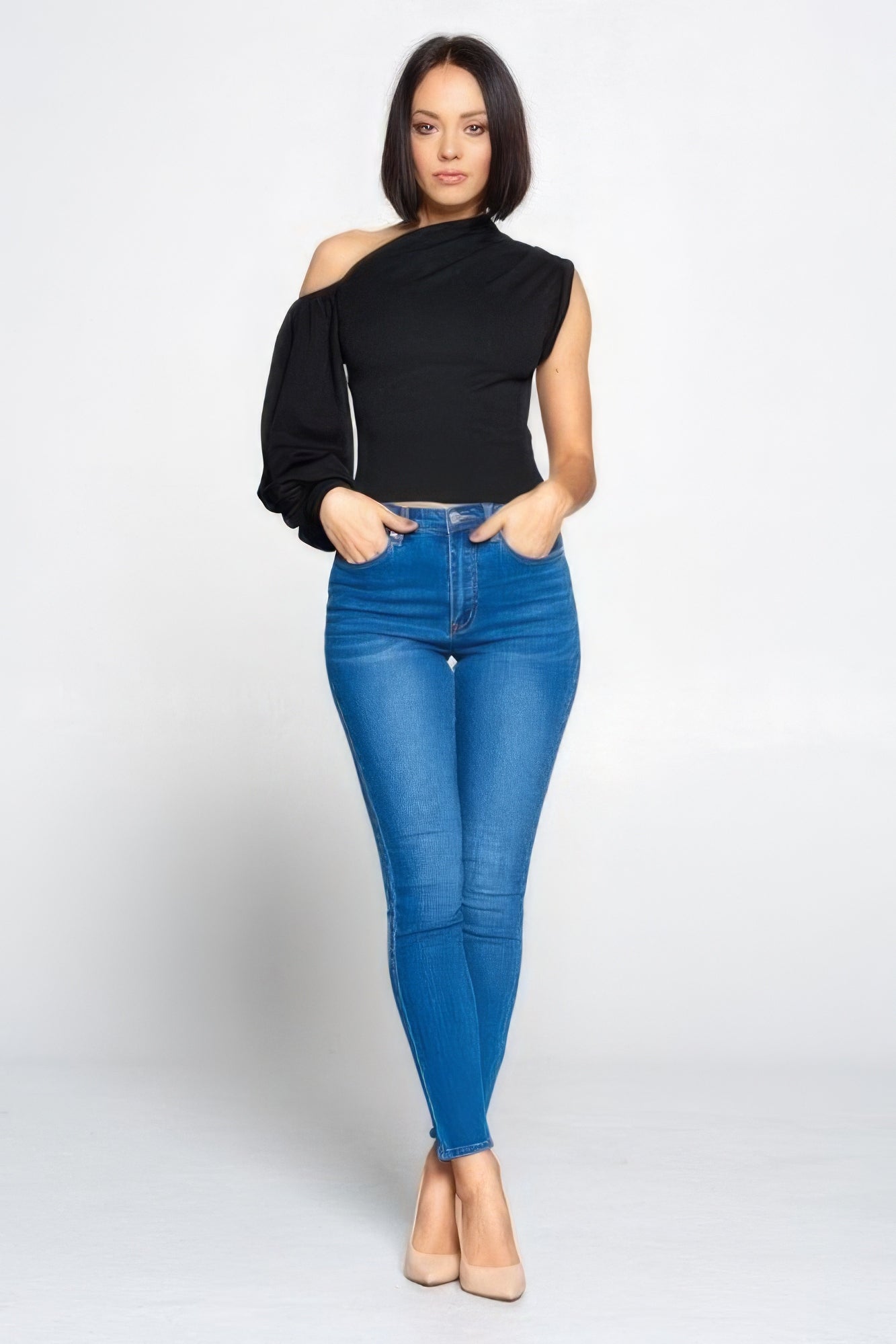 Layla Asymmetric Off Shoulder Woven Top