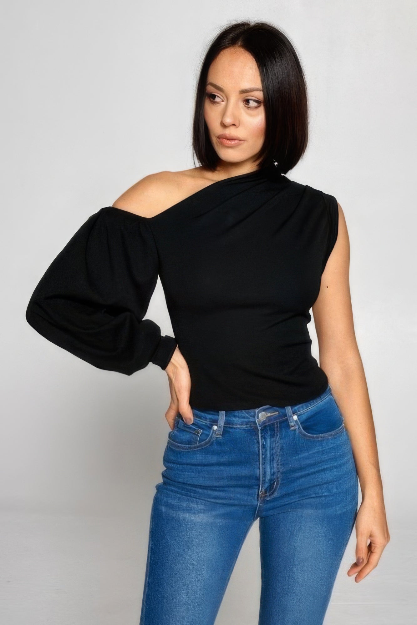 Layla Asymmetric Off Shoulder Woven Top