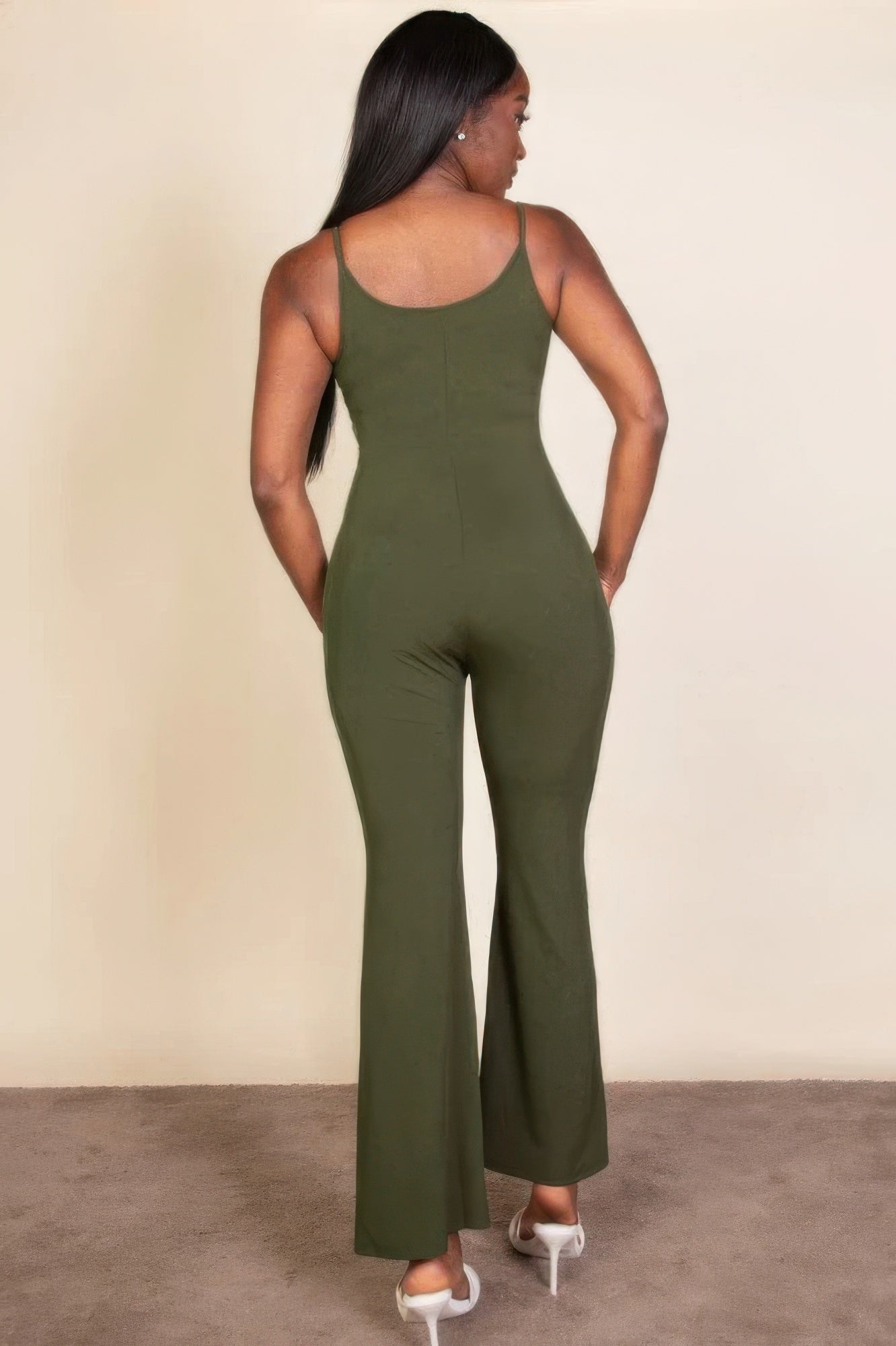 Casual Basics Rib Knit Sleeveless Wide Leg Jumpsuit