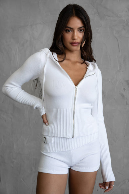 Christina Sweater Rib Knit Two Piece Short Set