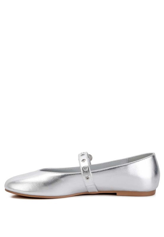 Callie Round Toe Mary Jane Ballerinas Flat