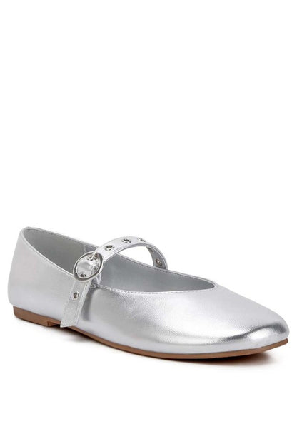 Callie Round Toe Mary Jane Ballerinas Flat