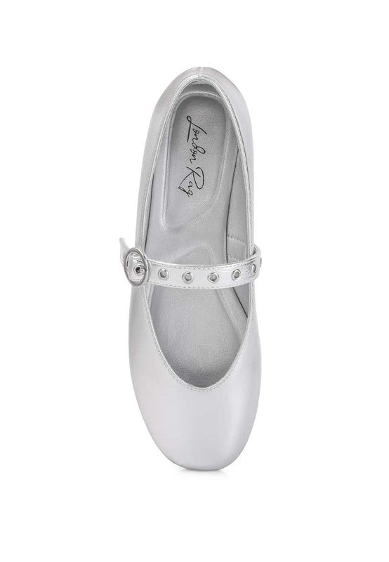 Callie Round Toe Mary Jane Ballerinas Flat