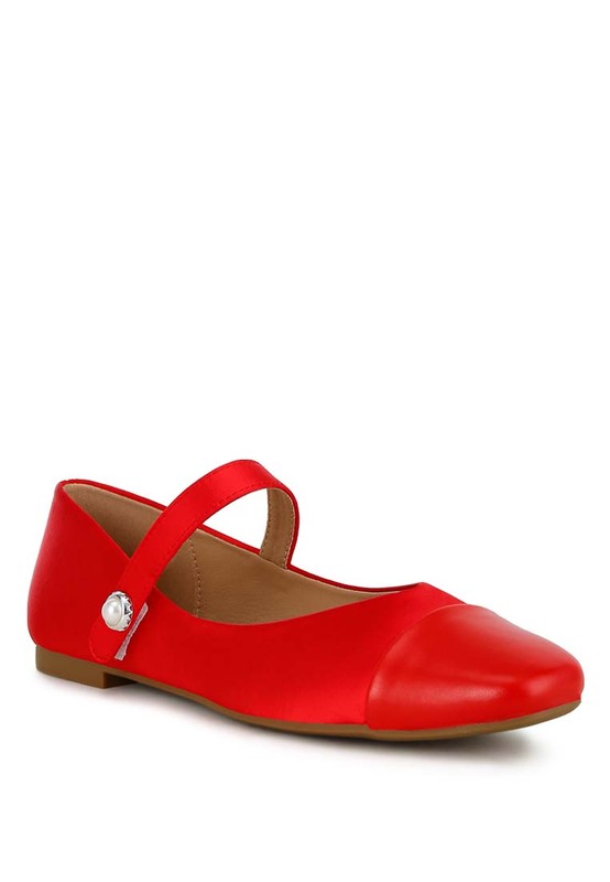 Alibi Patent Cap Toe Mary Jane Flat Ballerina Flats