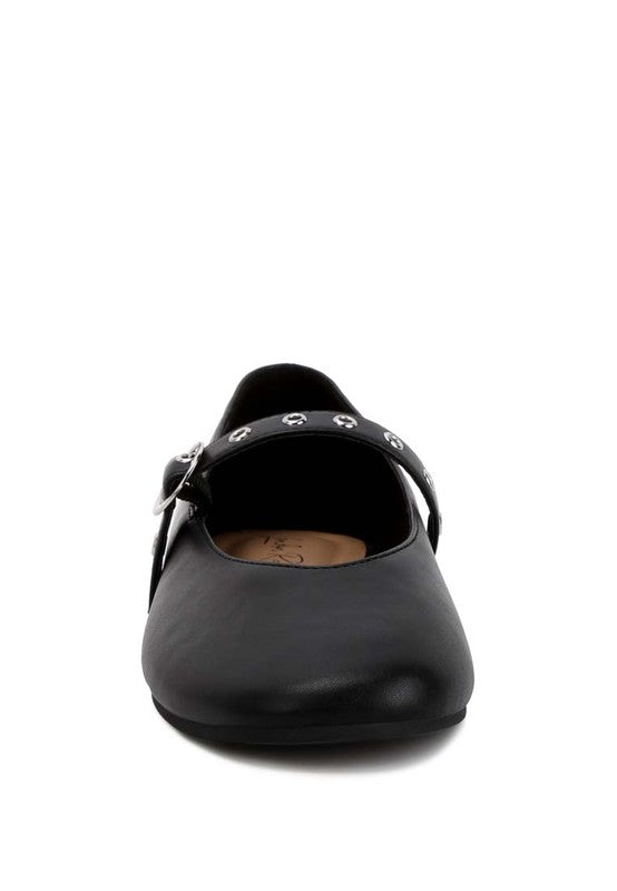 Callie Round Toe Mary Jane Ballerinas Flat