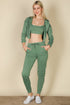 Casual Basics Cropped Jacket, Cami & Joggers Lounge Set - ShopRbls